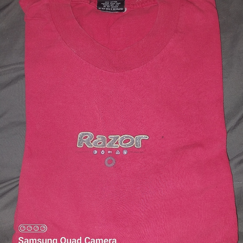 Vintage razor tshirt xlarge